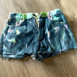 Pacsun tie dye Jean shorts - never worn